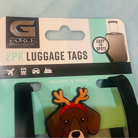 Dachshund luggage tags Winter design - Picture 2 of 6